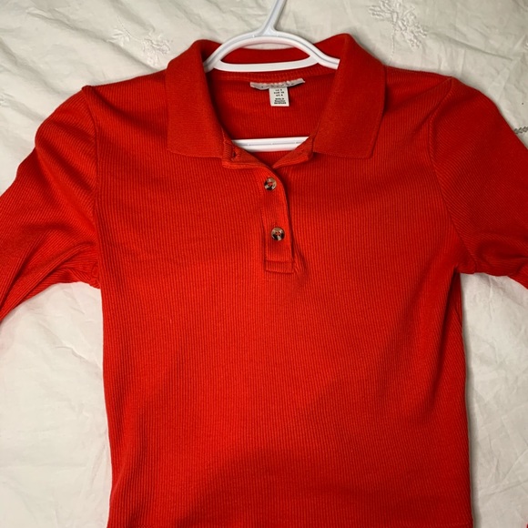 Collared cropped top - Picture 2 of 2